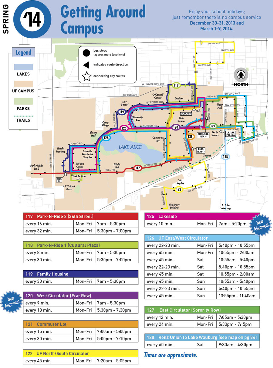 Campus map and Service